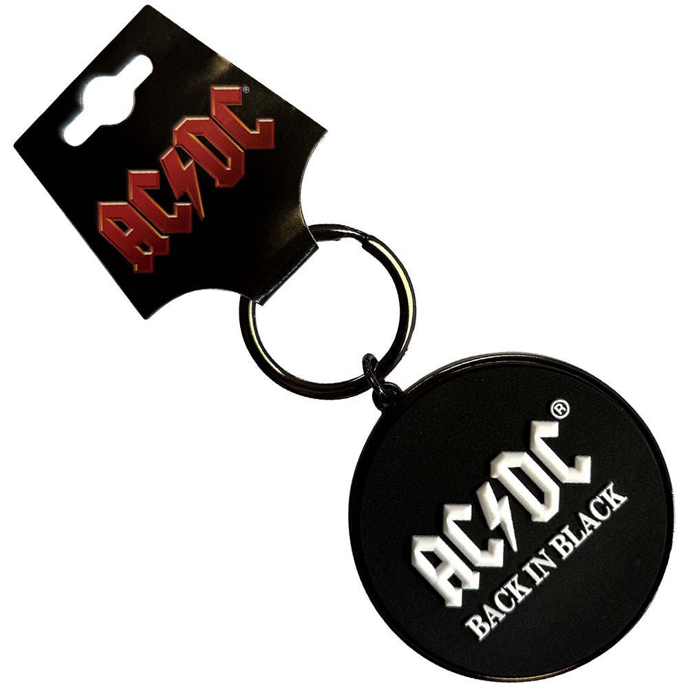AC/DC - Back In Black Schlüsselring - Schwarz
